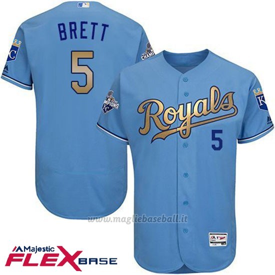 Maglia Baseball Uomo Kansas City Royals George Brett Campione Flex Base